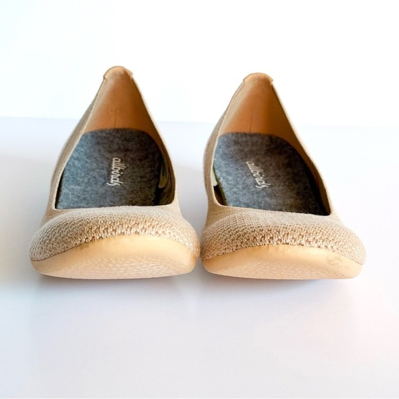 Allbirds Tree Breezers Flats Lux Beige Knit Ballet Shoes Women's size 5.5 - Picture 7 of 13